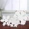 3 Pcs Christmas Wooden Snowflake Decor Winter Snowflake Table Signs Wonderland Snowflake Wood Blocks Farmhouse Xmas Tiered Tray Decorations for Xmas Table Shelf(Retro White)